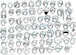 Useful drawing references and sketches for beginner artists. Boy Hairstyles In Drawing References And Resources