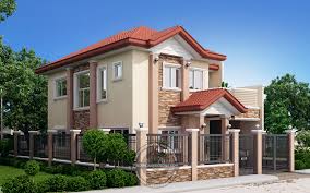 This layout would fit in a. Andres Two Storey House With Firewall Pinoy House Designs Pinoy House Designs