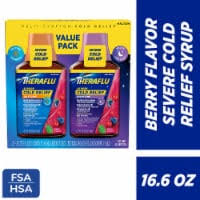 Theraflu Expressmax Severe Cough Cold And Flu Syrup Medicine, Berry Flavor,  8.3 Oz - Walmart.Com