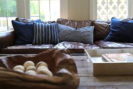 The Right Pillows For A Leather Sofa Leather Couches Living Room Brown Leather Couch Brown Leather Couch Living Room