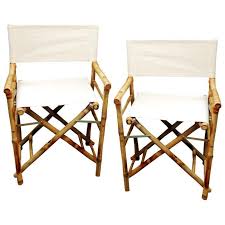 Bamboo54 Folding Bamboo Low Directors Chair With Canvas Cover Set Of 2 Plastic Chair Design Chair Danish Modern Chairs