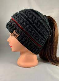Ponytail Messy Bun Beanie Ponytail Beanie Winter Beanie Etsy Crochet Winter Hats Trendy Hat Ponytail Hat