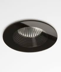 Often favoured for kitchens and bathrooms for their bright and direct light, recessed downlights are available in a range of bezel colours, ip ratings and beam colours from top trade brands. Stunning Round Glass Led Bathroom Fired Rated Downlights In Black Or White