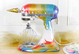 The use of attachments not recommended or sold by kitchenaid may cause fire, electrical shock or injury. Rainbow Unicorn Stand Mixer Kitchen Aid Mixer Painted Rainbow