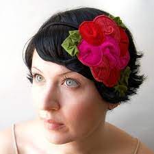 Giant Dwarf Rosette Fascinator The Flamingo Felt Flower Headband Felt Flowers Fascinator