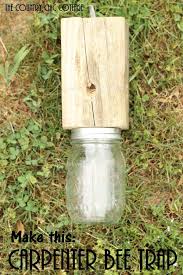 Learn How To Make Your Own Carpenter Bee Trap Carpenter Bee Trap Bee Traps Wood Bee Trap