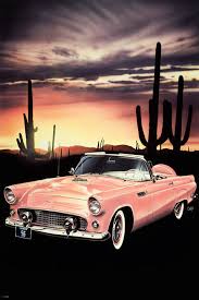 Image result for Sunset Coral 1957 Thunderbird