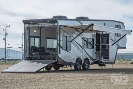 Is there a toy hauler that has the creature comforts of home that is lighter?? 36 Atc Toy Hauler Stock 1160 Iws Trailers