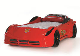 This kid's car bed is the best on the market with doors, led lights on wheels, led headlight. Titi Race Car Bed Red