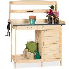 We did not find results for: Best Choice Products Outdoor Garden Wooden Potting Bench Work Station W Metal Table Top Cabinet Natural Target