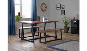 Dining table with chairs 44. Buy Habitat Nomad Oak Effect Dining Table 2 Benches Dining Table And Chair Sets Argos Space Saving Dining Table Dining Table With Bench Dining Table