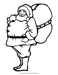 Welcome to our supersite for interactive & printable online coloring pages! Santa S Bag Of Toys Coloring Page Free Printable Pdf From Primarygames