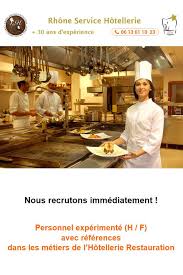 Offres D Emploi Restauration Offre Emploi Buffet Dinatoire Hotellerie Restauration