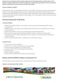 Personal Assistant To Director Personal Assistant Director Person