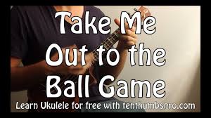 Take Me Out To The Ball Game Beginner Ukulele Tutorial Tin Pan Alley 3 4 Time Signature Youtube