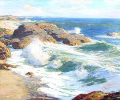 Great savings & free delivery / collection on many items. John Inglis Antique American Impressionist Irish Oil Painting Coastal Ocean Original Gold At 1stdibs