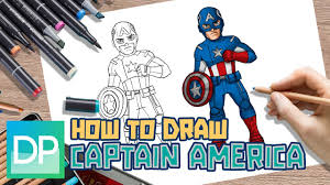 Collection of drawing ideas, how to draw tutorials. Drawpedia How To Draw Captain America Step By Step Drawing Tutorial Youtube