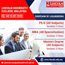 Full as well as part time programmes are available in the nation's public and private higher educational institutions. Centre Of Postgraduate Studies Lincoln University College Malaysia Home Facebook