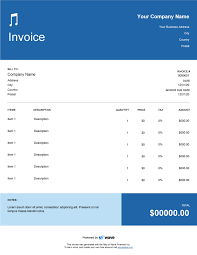 You may also like word invoice templates free download. Musician Invoice Template Wave Invoicing