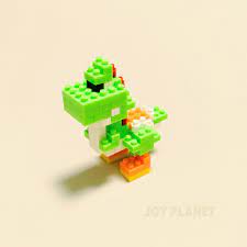 supermario yoshi game toy 100yentoy nanoblock nintendo スーパーマリオ ヨッシー 100均ブロック ナノブロッ ヨッシー スーパーマリオ ナノ