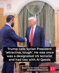 LinkInBio] 🗽Donald Trump praises Syrian President Ahmed Al-Sharaa, once a  U.S.-designated terrorist with alleged Al-Qaeda links. The statement leaves  Washington stunned. 🇸🇾🇺🇸 #Trump #Syria #Geopolitics #AhmedAlSharaa  #USPolitics #MiddleEast ...