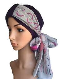 $ 20.99 $ 25.99 no reviews. Headwear For Hair Loss 2 Piece Purple Turban Grey Scarf Chemo Alopecia Ebay