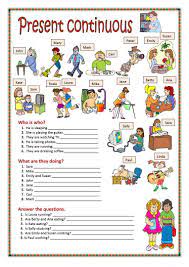 Present Continuous Worksheet Free Esl Printable Worksheets Made By Teachers Grammar For Kids English Lessons English Grammar For Kids