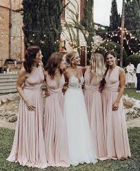 Free Shipping On All Over Orders 35 Long Bridesmaid Dress Infinity D Blush Pink Bridesmaid Dresses Pink Bridesmaid Dresses Long Light Pink Bridesmaid Dresses