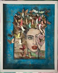 Butterfly forest painting for sale