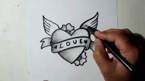 How To Draw A Heart || Easy Sketch, Draw, Shade - Youtube