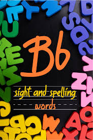 1.these words begin with the letter b. Words That Start With The Letter B Spelling And Sight Words For Kids