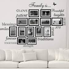 Thank you for a house full of people i love amen | wall decor decal. Buy Family Wall Decals Set Of 14 Family Words Quotes Vinyl Stickers Picture Frame Wall Decoration Diy Living Room Dining Room Family Room Art Decoration Matte Black The Photo Frames Not Included