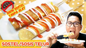 Telur gulung adalah salah satu street food ala kuliner. Begini Cara Bikin Sostel Sosis Telur Tanpa Alat Youtube