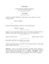 PUBLISHED UNITED STATES COURT OF APPEALS FOR THE FOURTH CIRCUIT No. 22-2010  LORETTA SABRINA MARSHALL, Individually and