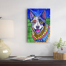 Shop for outdoor chaise lounges in outdoor lounge chairs. East Urban Home Australian Cattle Dog By Heather Galler Painting Print On Wrapped Canvas Wayfair