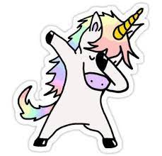Dabbing Unicorn Sticker By Soomz In 2021 Cute Stickers Unicorn Stickers Kawaii Drawings