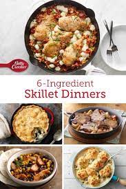 6 Ingredient Skillets That Are Weeknight Easy Easy Skillet Meals Cast Iron Recipes Dinner Great Chicken Recipes