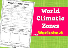 Start a postcard collection and mark where they came from on a world map. World Climate Regions Worksheet Promotiontablecovers