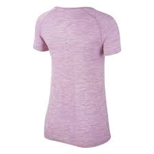 Pearlized buttons are selected to complement the shirt color. Nike Dri Fit Knit Top Short Sleeve T Shirt Purple Runnerinn