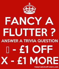 Reload / refresh the page to get a new question. Fancy A Flutter Answer A Trivia Question 1 Off X 1 More Keep Calm And Posters Generator Maker For Free Keepcalmandposters Com