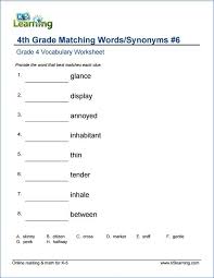 6th grade vocabulary worksheets 4. Grade 4 Vocabulary Worksheets Printable And Organized By Subject Vocabulary Worksheets Context Clues Worksheets Antonyms Worksheet