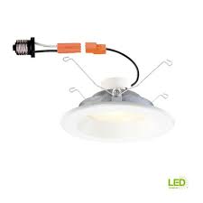 Shop the top 25 most popular 1 at the best prices! Commercial Electric 6 In White Integrated Led Recessed Can Light Trim With Changeable Trim Ring Cer6741bwh30 The Home Depot
