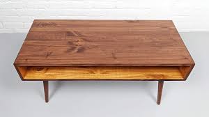 Add to favorites teak root solid wood cube side table lamp table stool round wood. Mid Century Modern Retro Coffee Table Mid Century Table On Solid Oak Legs Woodify Canada