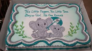 Please post pictures of baby shower cakes or cakes that would be appropriate for a baby shower. Elephant Themed Baby Shower For Boy Or Girl Baby Shower Cakes For Boys Elephant Baby Shower Cake Baby Shower Cakes Girl