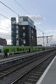 Dublin City Grand Canal Dock Railway Station And Surrounding Area Railway Station Dublin City Railway