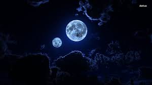 Maybe you would like to learn more about one of these? Double Moon In The Sky Hd Wallpaper Night Sky Wallpaper Sky Images Sky Moon