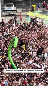Travis Scott's unruly Melbourne concert marred by crowd chaos