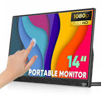 SIBOLAN Portable 14.0 1080P Touchscreen Monitor with ...