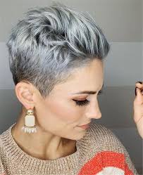50 sweet and stylish short pixie haircuts or hairstyles you should try this year women fashion life white hair color hair color grey silver thick hair styles
