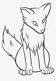 If so, open this very simple drawing tutorial and learn how to draw an anime face easy and quick. Anime Drawings Of Wolves Easy Anime Wolf Easy Drawing Hd Png Download Vhv